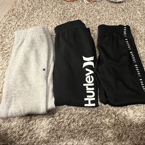 Kids Black and Gray Sweat PantS